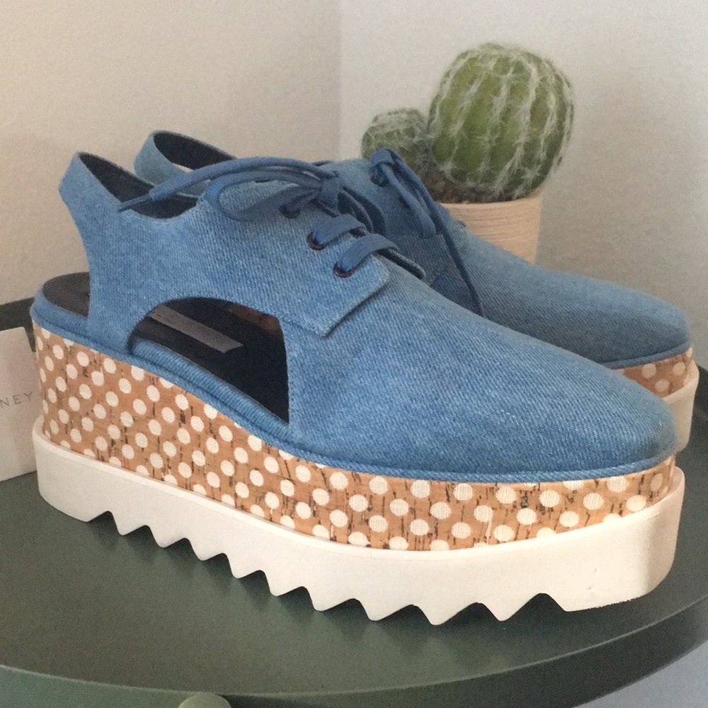 STELLA MCCARTNEY ELYSE PLATFORM SLINGBACK OXFORDS